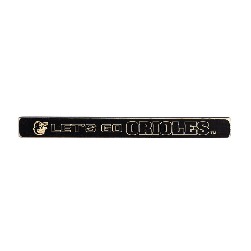 Baltimore Orioles Engraved Wood Sign, 1.5" x 18"