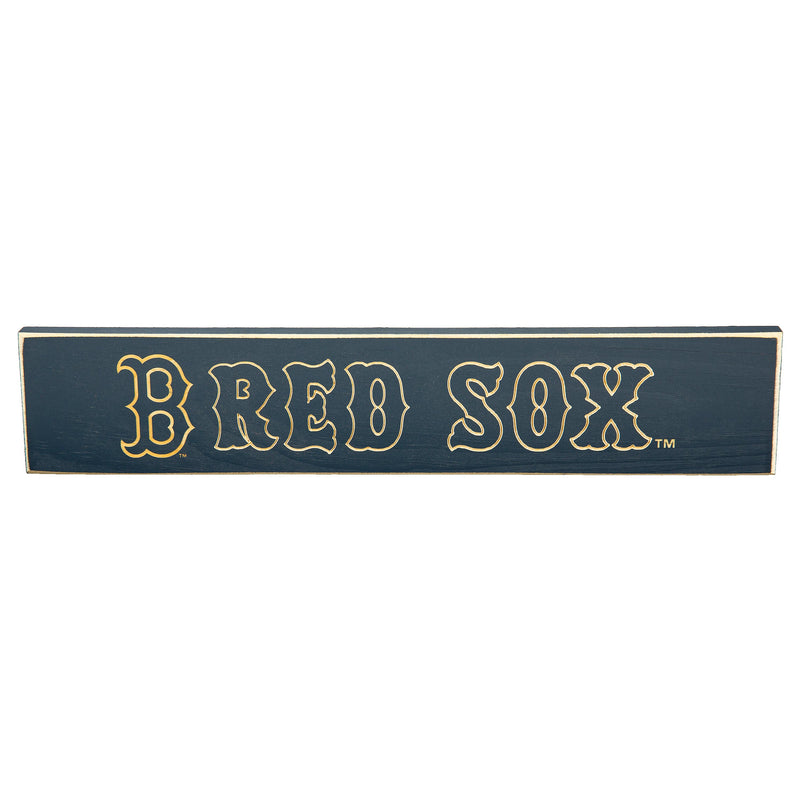 Boston Red Sox Engraved Wood Sign, 3.5" x 18"