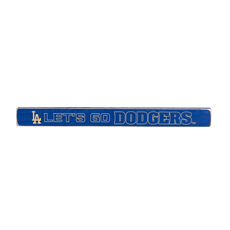 Los Angeles Dodgers Engraved Wood Sign, 1.5" x 18"