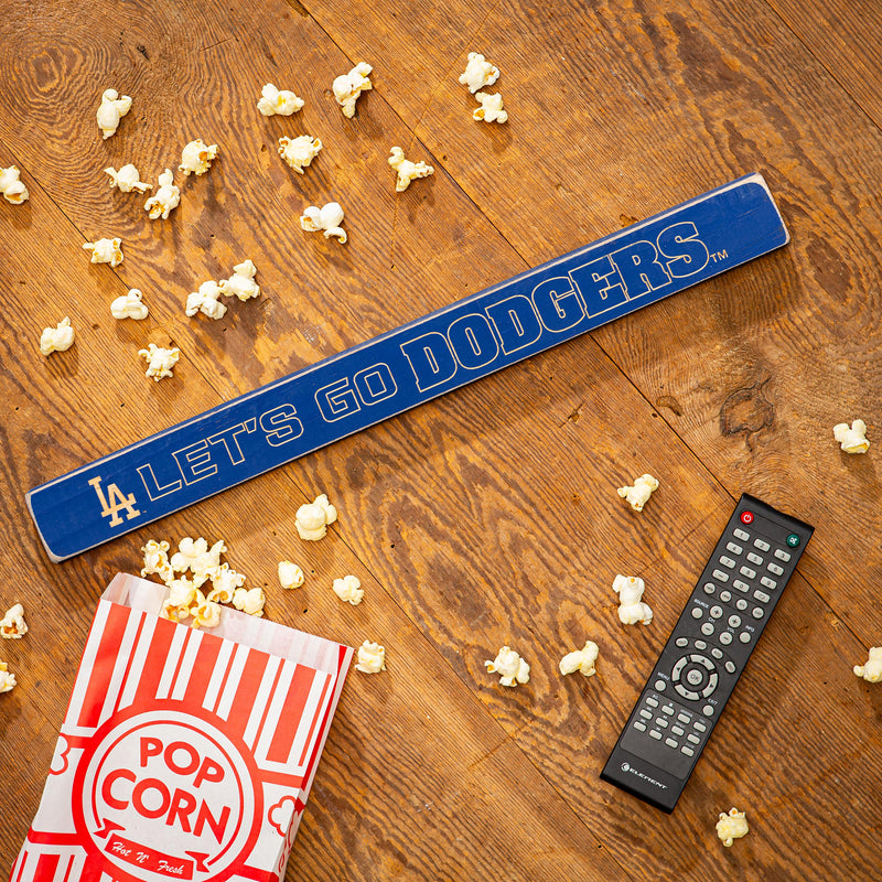 Los Angeles Dodgers Engraved Wood Sign, 1.5" x 18"