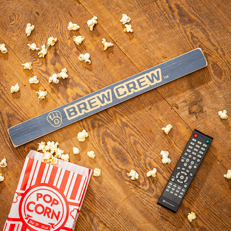 Milwaukee Brewers Engraved Wood Sign, 1.5" x 18"