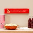 St Louis Cardinals Engraved Wood Sign, 3.5" x 18"