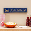 Montreal Canadiens Engraved Wood Sign, 3.5" x 18"