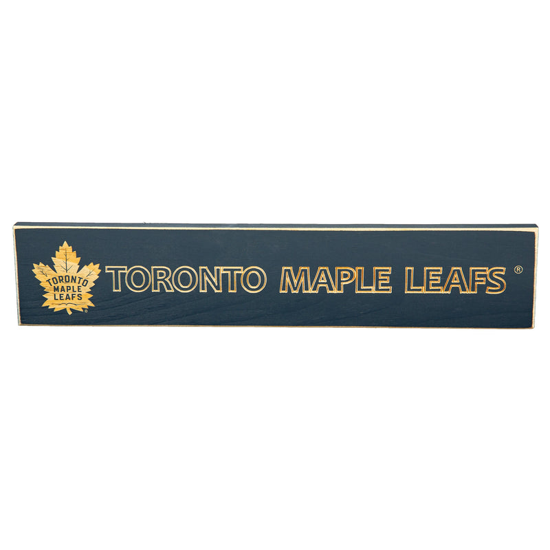 Toronto Maple Leafs Engraved Wood Sign, 3.5" x 18"