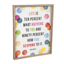 16" x 20" Framed Wood Wall Art Confetti