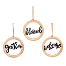 12" Wood and Twine Wall Décor