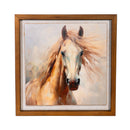 Horse Wooden Wall Decor, 15.8"L x 15.8"H