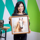 Horse Wooden Wall Decor, 15.8"L x 15.8"H