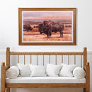 Bison Wooden Wall Décor, 23.5"H x 36"L