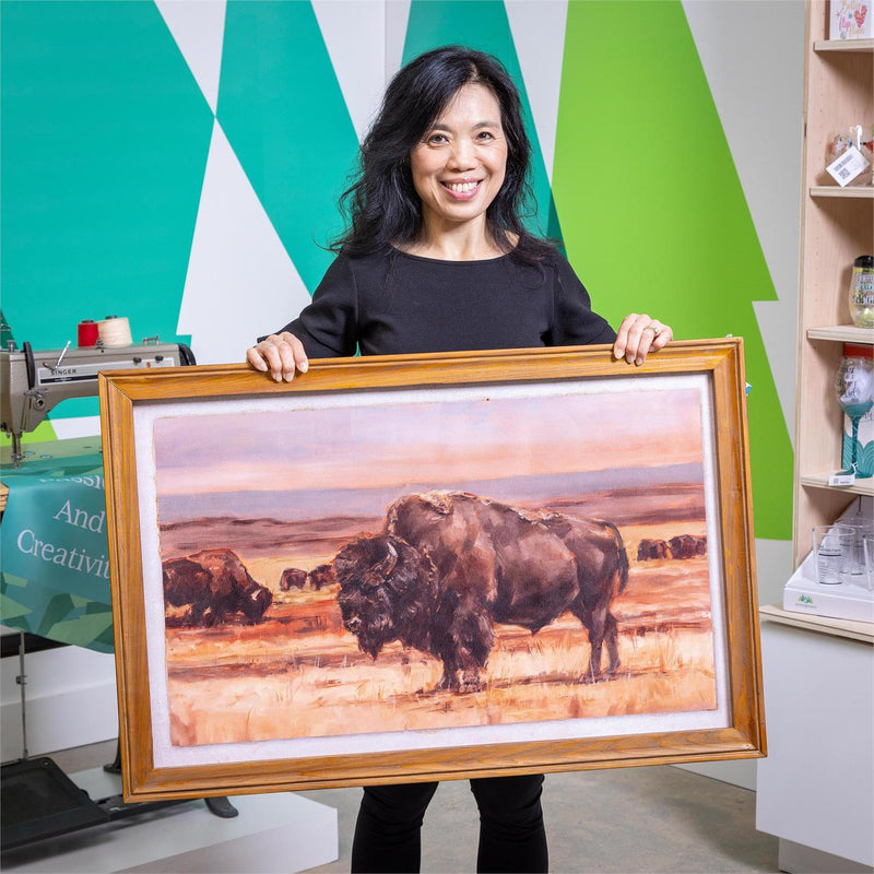Bison Wooden Wall Décor, 23.5"H x 36"L