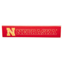 University of Nebraska Engraved Wood Sign, 3.5" x 18"