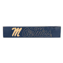University of Mississippi Engraved Wood Sign, 3.5" x 18"