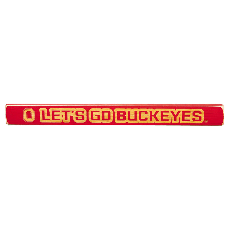Ohio State University Engraved Wood Sign, 1.5" x 18"