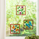 Pollinator Garden Indoor Wall Decor, Metal with Chain, Garden Friend, Asst of 2