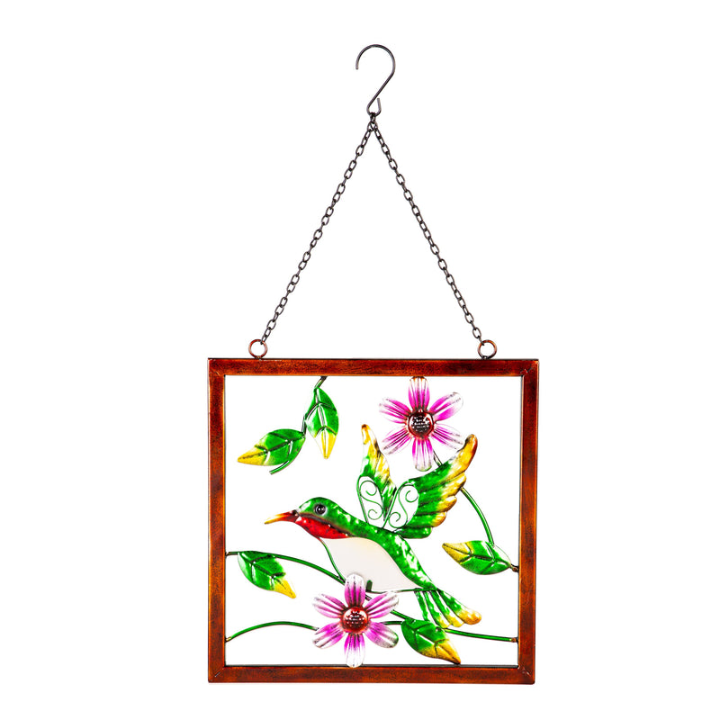 Pollinator Garden Indoor Wall Decor, Metal with Chain, Garden Friend, Asst of 2
