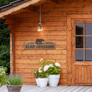 Wood and Metal Sign, Wildernesss, 8" H x 23" L