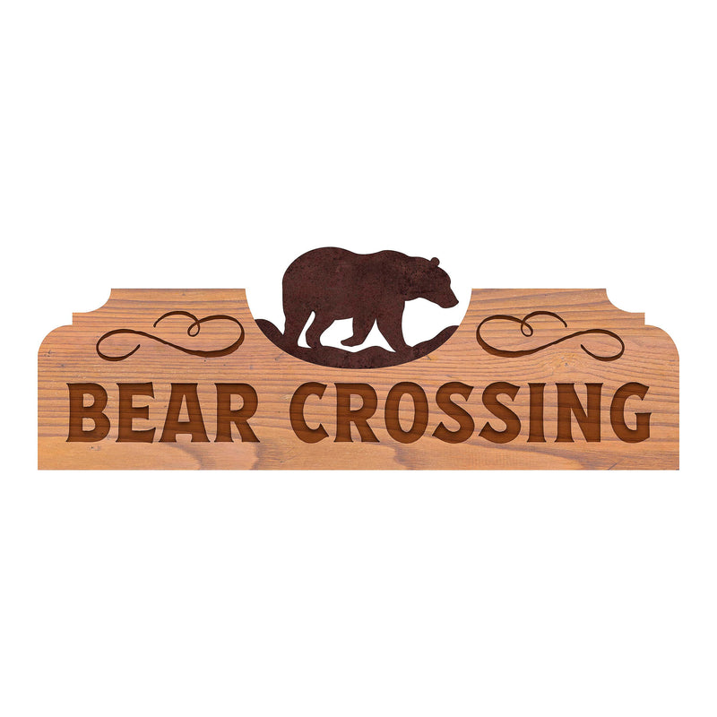 Wood and Metal Sign, Wildernesss, 8" H x 23" L