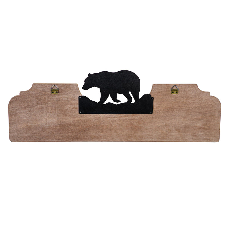 Wood and Metal Sign, Wildernesss, 8" H x 23" L