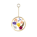 Pressed Flowers Glass Wall Decor, Set of 3