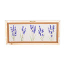 Lilacs Hand Painted Screen Wood Frame Wall Decor, 20"W x 9"H