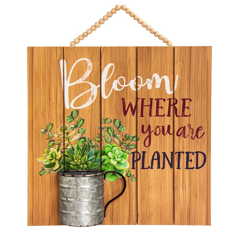 Inspirational Garden Theme Wood Wall Decor