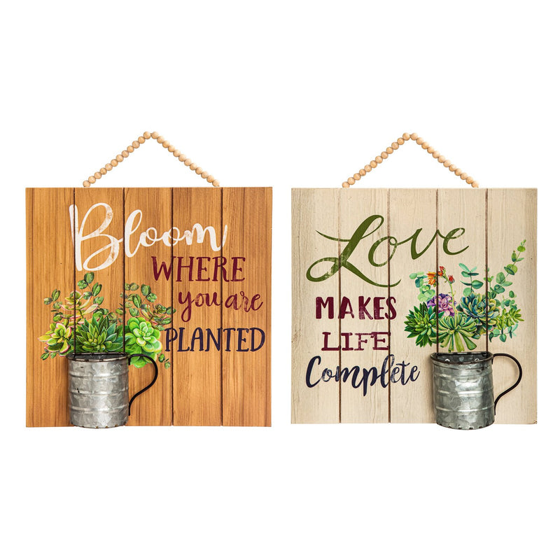 Inspirational Garden Theme Wood Wall Decor