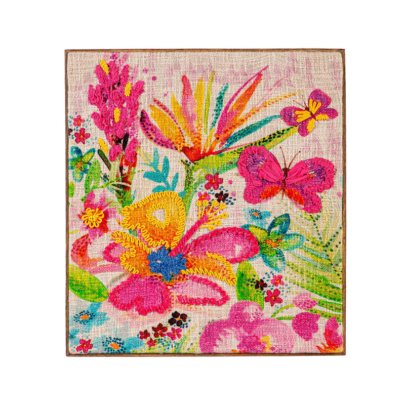 Textile Pastels of Nature Wall Decor, 18.5" L x 20.5" H