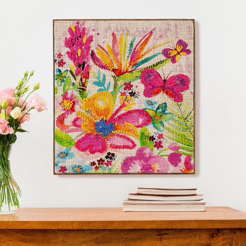Textile Pastels of Nature Wall Decor, 18.5" L x 20.5" H
