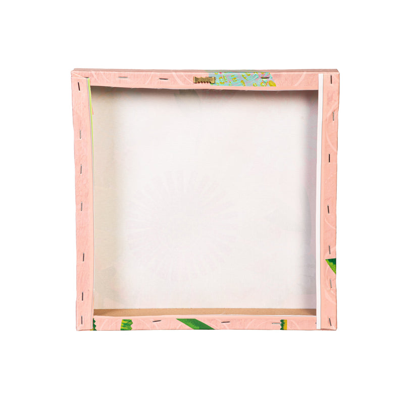 Pastel Flowers Canvas Wall Decor, 12" H x 12" L