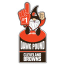 Cleveland Browns Gnome Metal Sign 10"L x 30"H