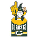 Green Bay Packers Gnome Metal Sign 10"L x 30"H