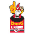 Kansas City Chiefs Gnome Metal Sign 10"L x 30"H