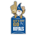 Kansas City Royals Gnome Metal Sign 10"L x 30"H