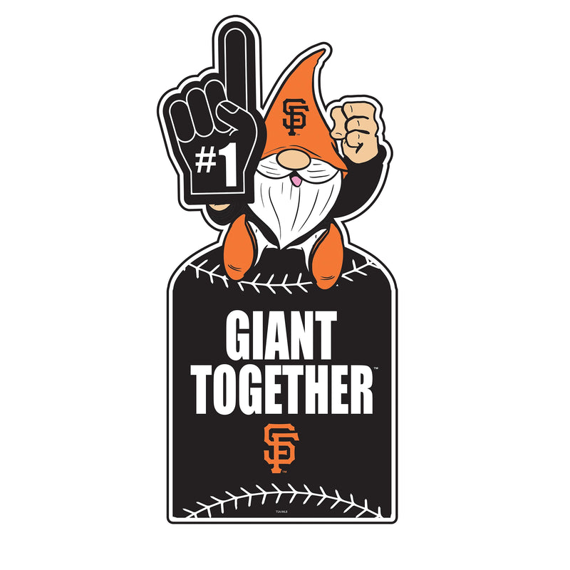 San Francisco Giants Gnome Metal Sign 10"L x 30"H
