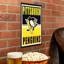 15.5"L x 11.5"H Medium Metal Wall Sign, Pittsburgh Penguins
