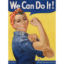 We Can Do It! US Vintage Military 15.5"L x 11.5"H Metal USA Wall Decor