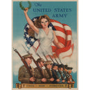 Then, Now, Forever US Vintage Military 15.5"L x 11.5"H Metal USA Wall Decor