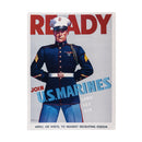 READY US Marine Corps Metal USA Wall Decor, 15.5"L x 11.5"H