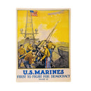 First to Fight US Marine Corps Metal USA Wall Decor, 15.5"L x 11.5"H