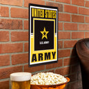 15.5"L x 11.5"H Medium Metal Wall Sign, Army