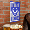 15.5"L x 11.5"H Medium Metal Wall Sign, Air Force