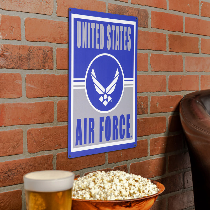 15.5"L x 11.5"H Medium Metal Wall Sign, Air Force