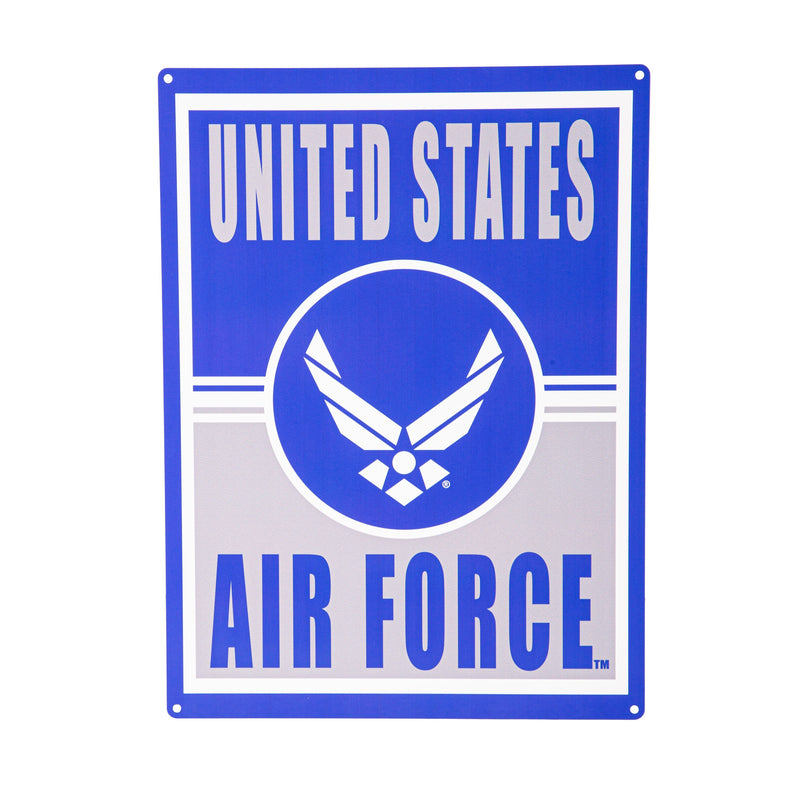 15.5"L x 11.5"H Medium Metal Wall Sign, Air Force