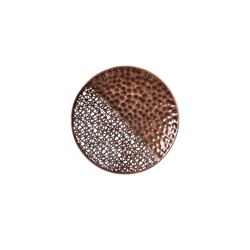 Hammered Metal Wall Decor, Round, Set of 4