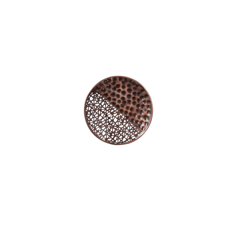 Hammered Metal Wall Decor, Round, Set of 4
