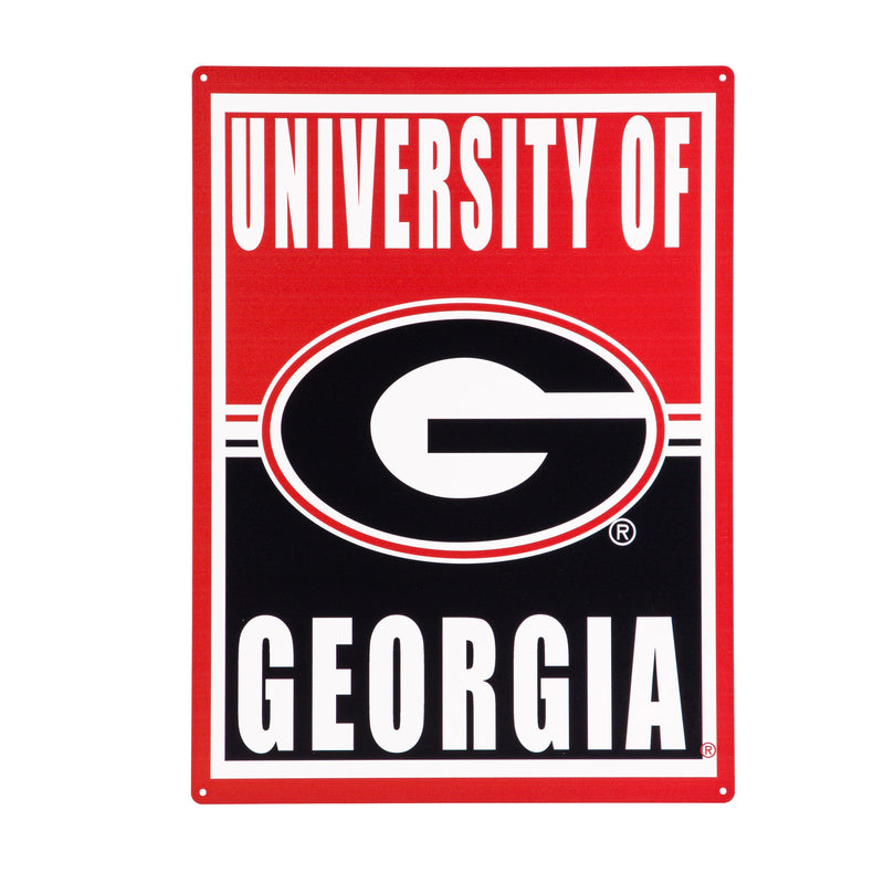 15.5"L x 11.5"H Medium Metal Wall Sign, University of Georgia