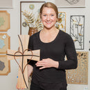 Memorial Indoor Wall Decor, Wood & Metal, Cross, 12" L x 19" H