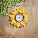 Metal Sunflower Wall Clock