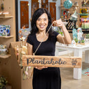 What She Shed Garden Sign, Wood, Wooden Garden Sign with Jute, Asst of 3