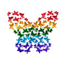 Rainbow Metal Butterfly Wall Decor